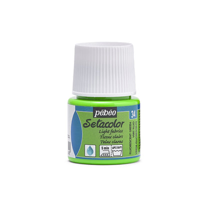 Pebeo Setacolor Light Fabric Textilfarbe 45 ml - 34 - Fluoreszierend Grün