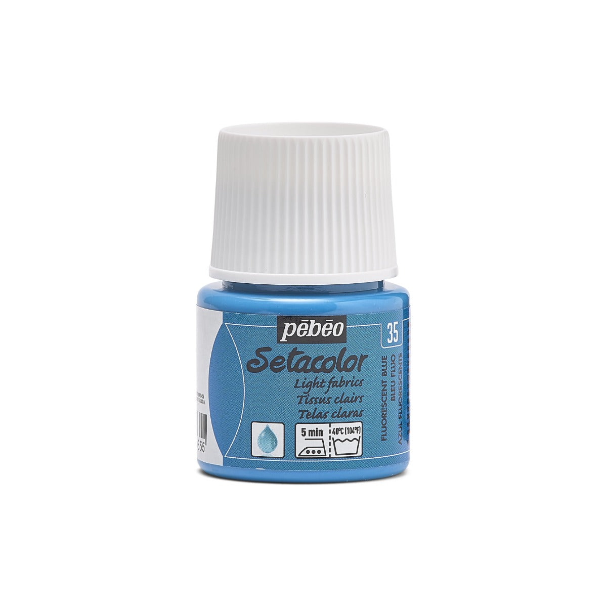 Pebeo Setacolor Light Fabric Textilfarbe 45 ml - 35 - Fluoreszierend Blau