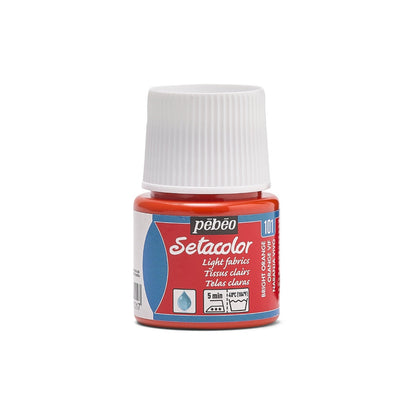 Pebeo Setacolor Light Fabric Textilfarbe 45 ml - 101 - Levendig Orange