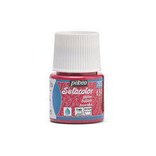 Pebeo Setacolor Glitter Textilfarbe 45 ml - Robijnrode