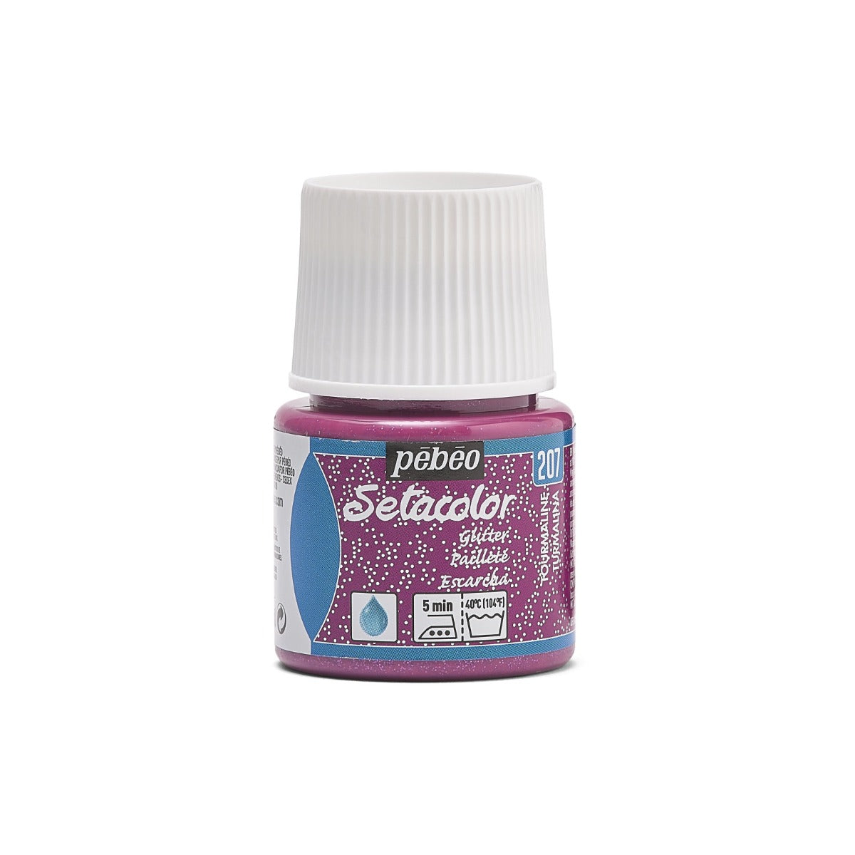 Pebeo Setacolor Glitter Textilfarbe 45 ml - Toermalijn
