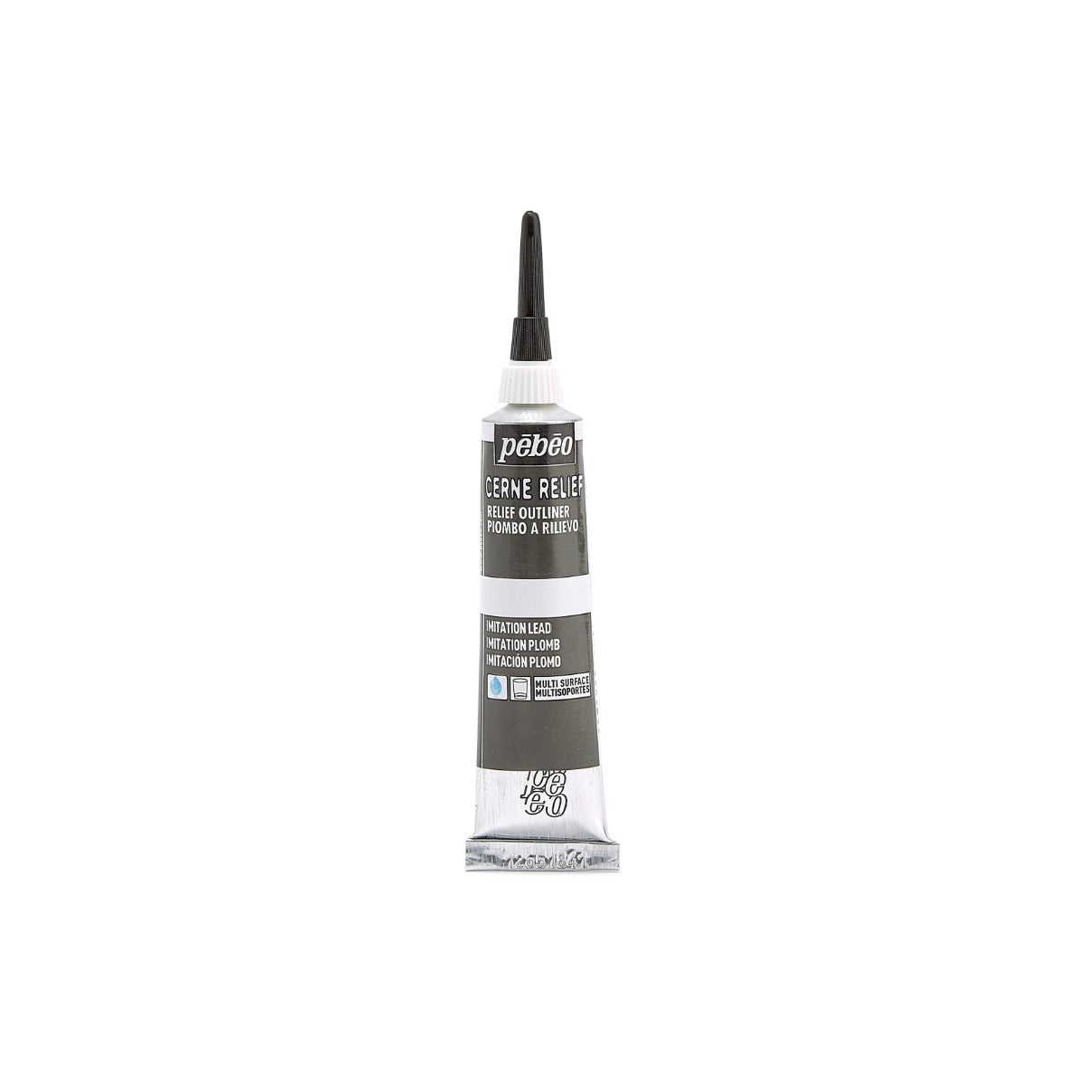 Pebeo Cerne Relief Omlijning 20 ml - Imitation Lood