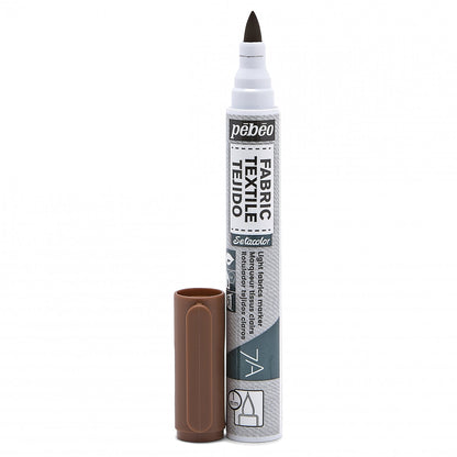 Pebeo Setacolor Light Fabric Marker 7A - Braun