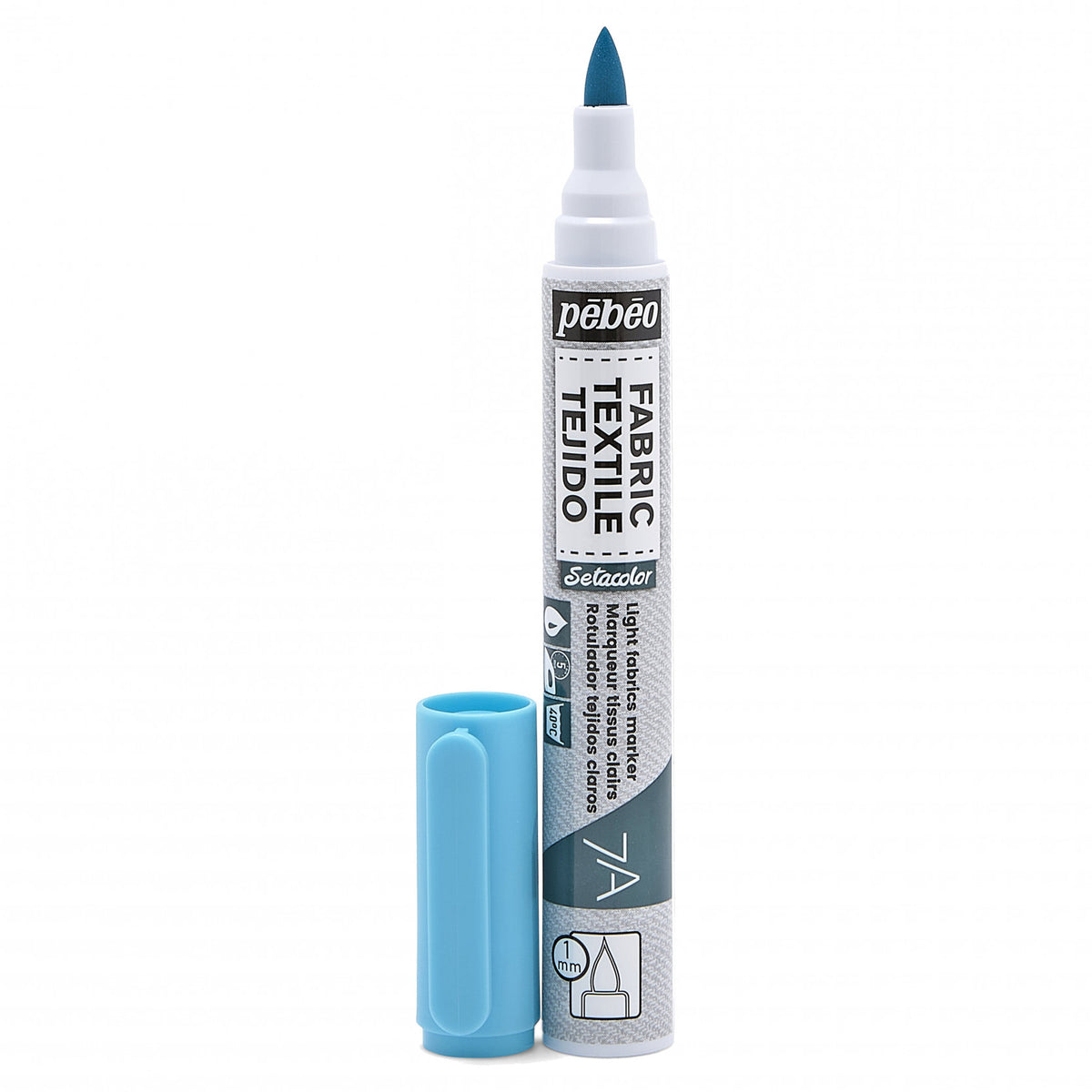 Pebeo Setacolor Light Fabric Marker 7A - 17 - Fluoreszierend Blue