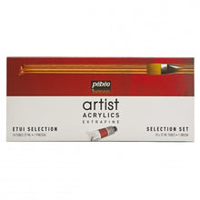 Pebeo Extrafine Artist Acrylics Paint Selection Set 10 x 37 ml.