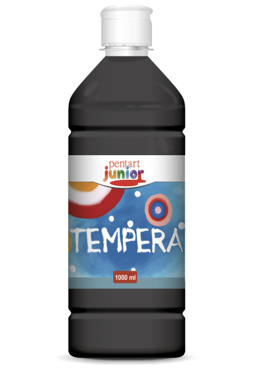 Pentart Temperafarbe 1000 ml - Schwarz