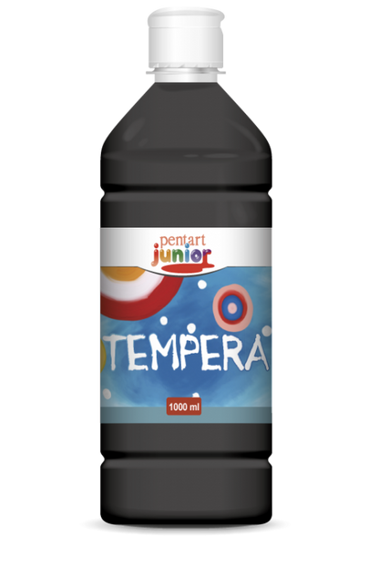 Pentart Temperafarbe 1000 ml - Schwarz