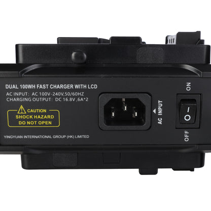 Rolux Doppel-Schnelladegerät RL-CH240S für V-Mount Akku — 6