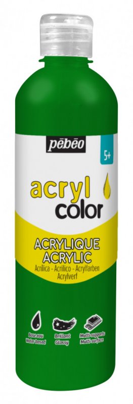 Pebeo Acrylcolor Flüssige Acrylfarbe 500 ml - Dunkelgrün