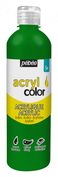 Pebeo Acrylcolor Flüssige Acrylfarbe 500 ml - Dunkelgrün