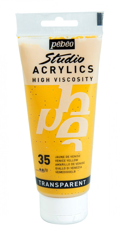 Pebeo Studio Acrylfarbe 100 ml - 35 - Venetiaans Gelb