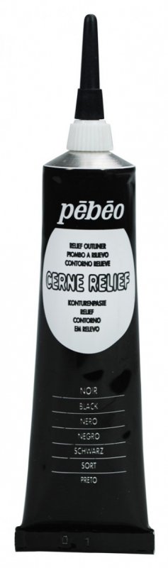 Pebeo Cerne Relief Omlijning 37 ml - Schwarz