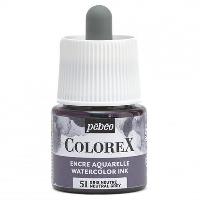 Pebeo Colorex Aquarelltinte 45 ml - 51 - Neutralgrau