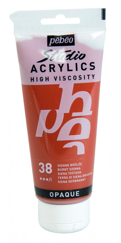 Pebeo Studio Acrylfarbe 100 ml - 38 - Gebrannte Siena