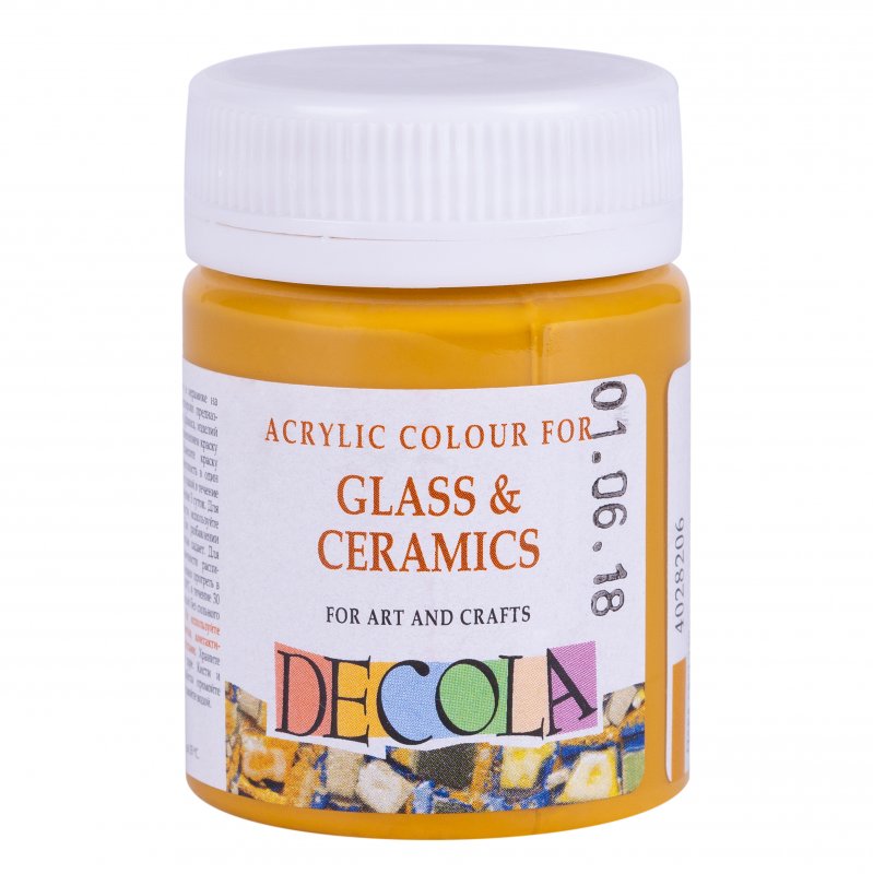 Decola Glass & Ceramics Acrylfarbe 50 ml - Ochre Light