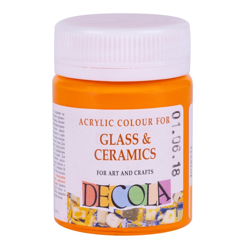 Decola Glass & Ceramics Acrylfarbe 50 ml - Yellow Deep