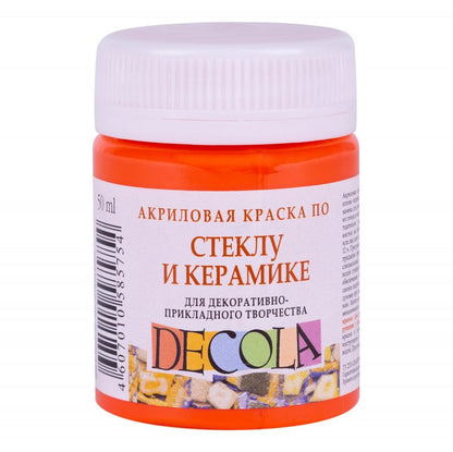 Decola Glass & Ceramics Acrylfarbe 50 ml - Orange
