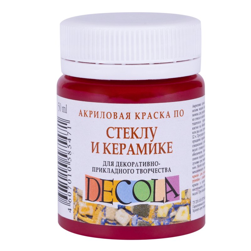 Decola Glass & Ceramics Acrylfarbe 50 ml - Carmine