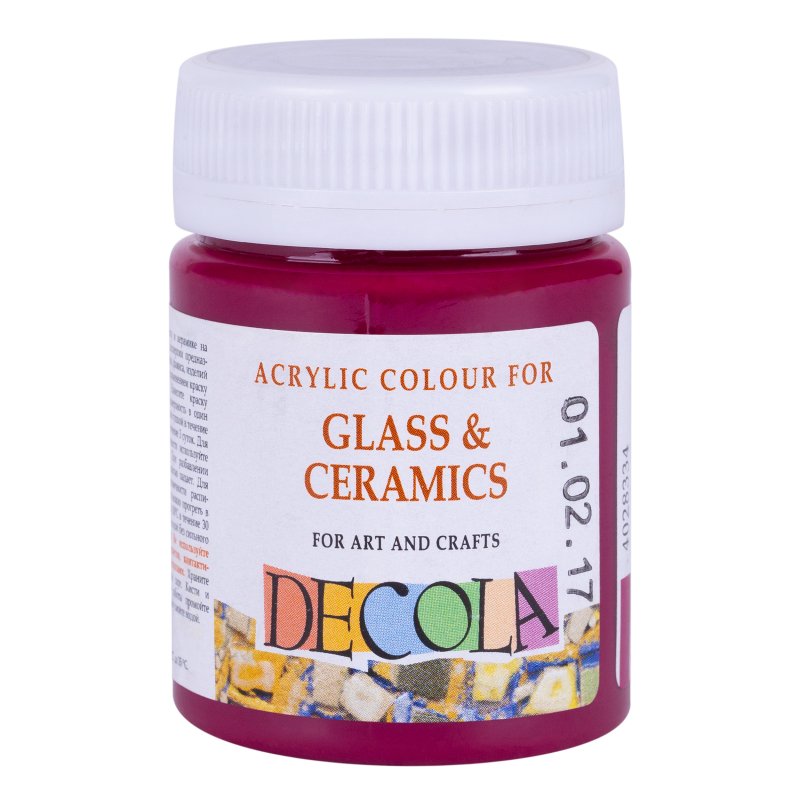 Decola Glass & Ceramics Acrylfarbe 50 ml - Rose Deep