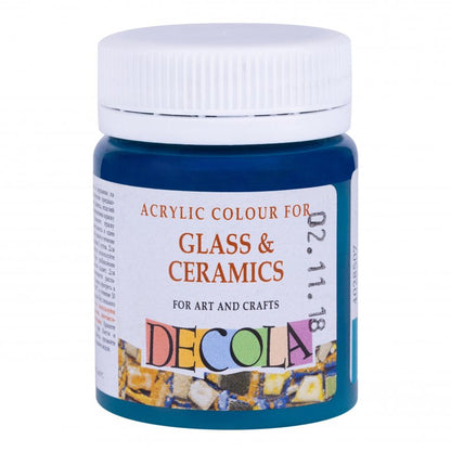Decola Glass & Ceramics Acrylfarbe 50 ml - Turquoise Blue