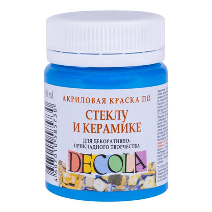Decola Glass & Ceramics Acrylfarbe 50 ml - Celestial Blue
