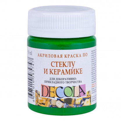 Decola Glass & Ceramics Acrylfarbe 50 ml - Green Light