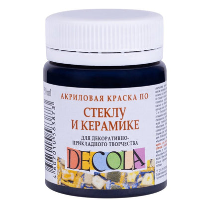 Decola Glass & Ceramics Acrylfarbe 50 ml - Schwarz