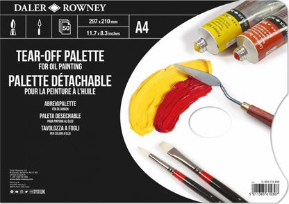 Daler-Rowney Scheurpalet - Ölfarbe A4 - 50 Blatt