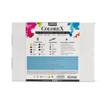 Pebeo Colorex Apparatuur Koffer 33 stuks.