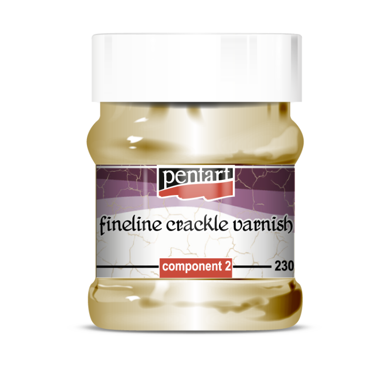 Pentart Fineline 2-Komponenten Craquelé Firnis
