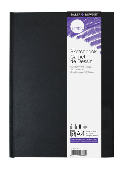 Daler-Rowney Simply Hardbound Sketchbook - 5 Pack - A4