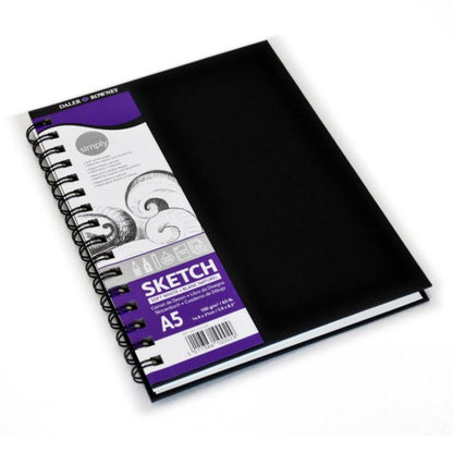 Daler-Rowney Simply Wirebound Sketchbook - 5 Pack - A5