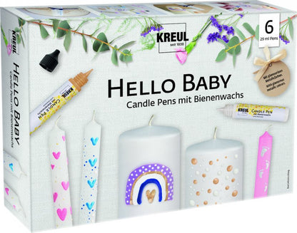 Kreul Kerzenwachsstifte Sets - Hello Baby - 6 pennen