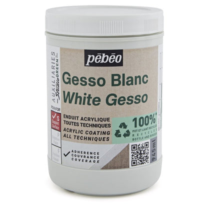 Pebeo Studio Green Gesso - Weiß - 945 ml