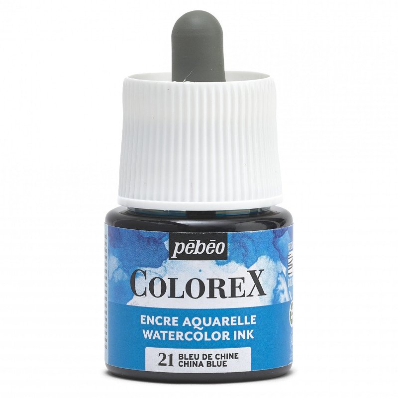 Pebeo Colorex Aquarelltinte 45 ml - 21 - Chinablau