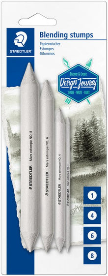 Staedtler Set mit 4 Papierwischern, Größen 1, 4, 6 und 8