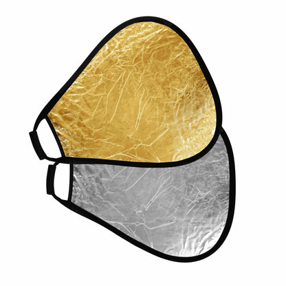 StudioKing Reflektor mit Griff Gold/Silver CRGGS60 60 cm