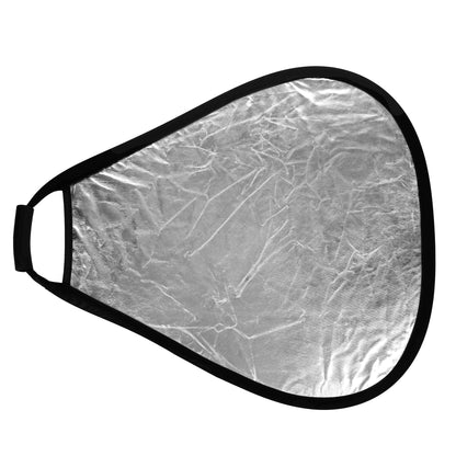 StudioKing Reflektor mit Griff Silber/Weiss CRGSW60 60 cm — 3