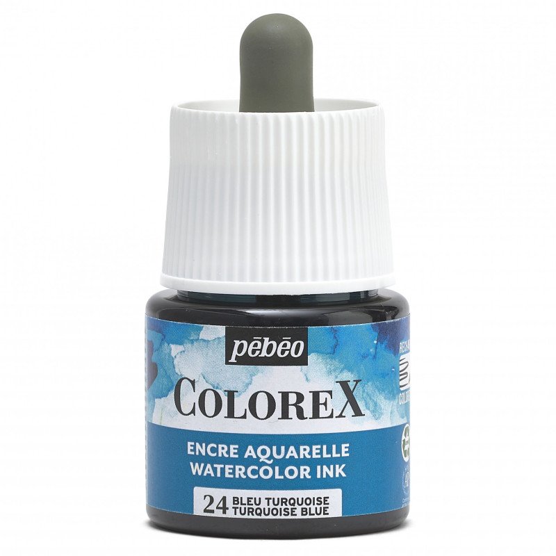Pebeo Colorex Aquarelltinte 45 ml - 24 - Türkisblau