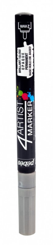 Pebeo 4Artist Oil Marker 2 mm - Silber