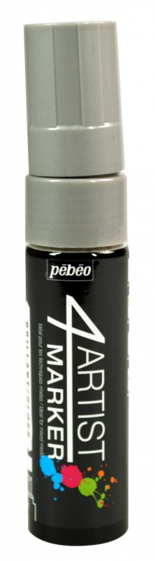 Pebeo 4Artist Oil Marker 15 mm - Silber