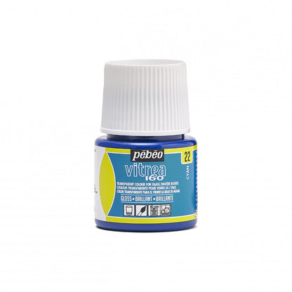 Pebeo Vitrea 160 Glasfarbe 45 ml Glanzend - 22 - Cyaan