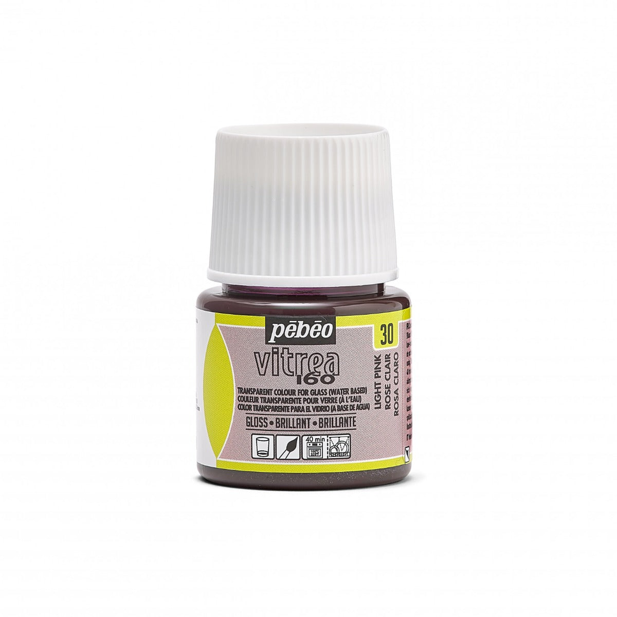 Pebeo Vitrea 160 Glasfarbe 45 ml Glanzend - 30 - Lichtroze