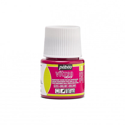 Pebeo Vitrea 160 Glasfarbe 45 ml Glanzend - 21 - Leuchtrosa