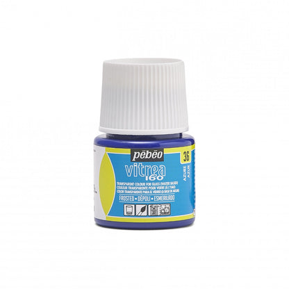 Pebeo Vitrea 160 Mattglasfarbe 45 ml - 36 - Azuurblauw Matglas