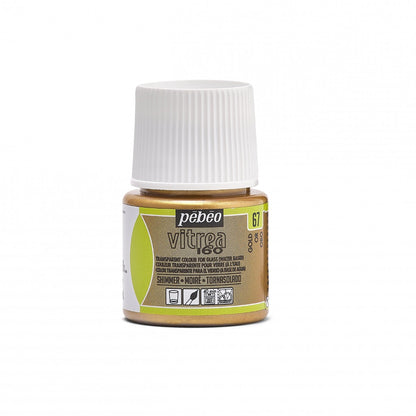 Pebeo Vitrea 160 Moiré Glasfarbe 45 ml - 67 - Gold Moiré