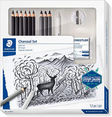 Staedtler Gemischtes Kohlestift-Set, 12 Stück