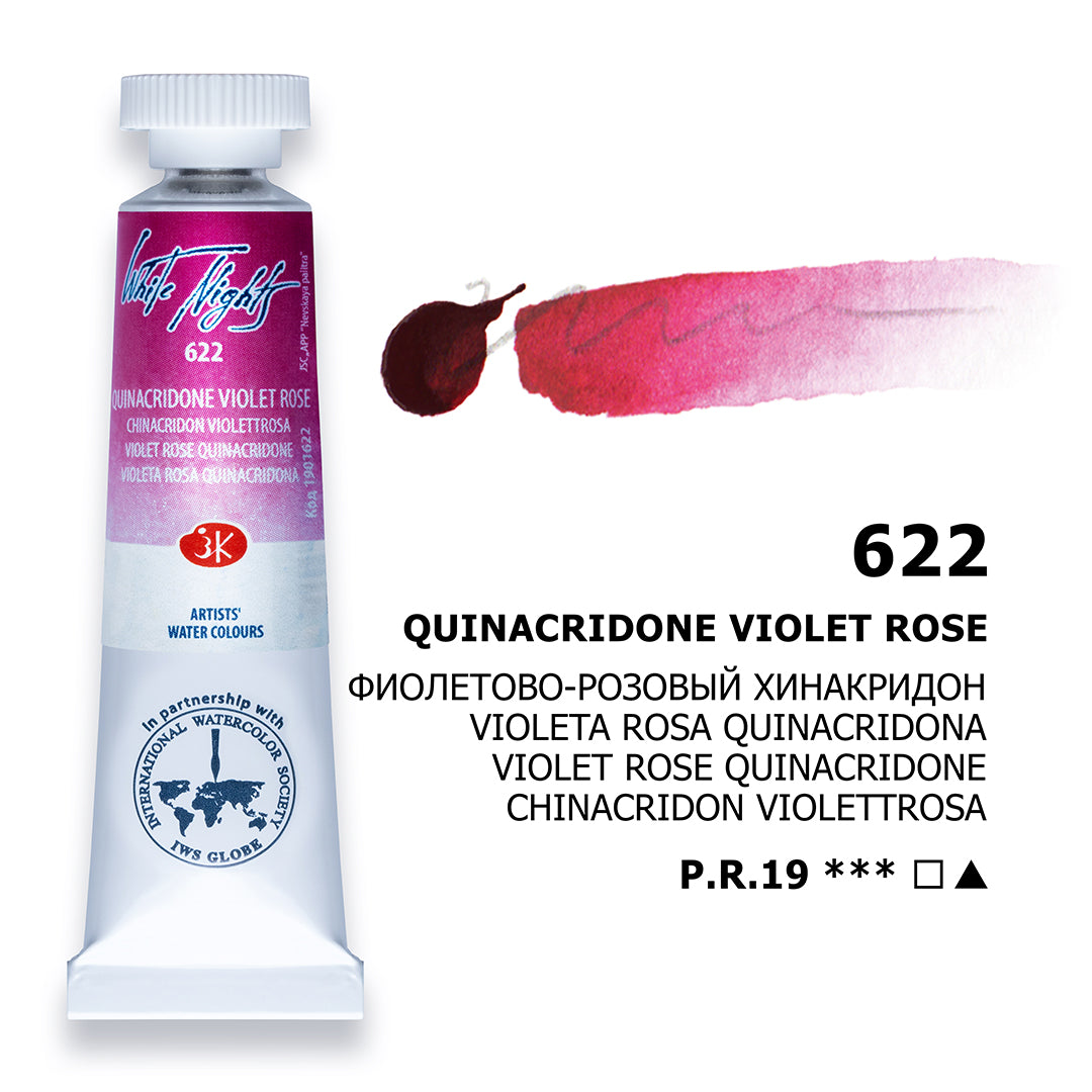 White Nights Watercolour Tube 10 ml - Quinacridone Violett Rose