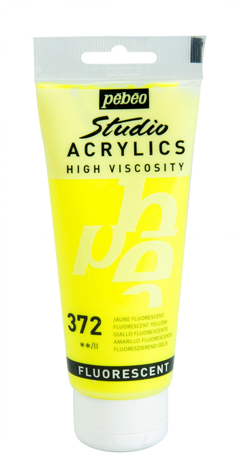 Pebeo Studio Acrylfarbe 100 ml - 372 - Fluoreszierend Gelb