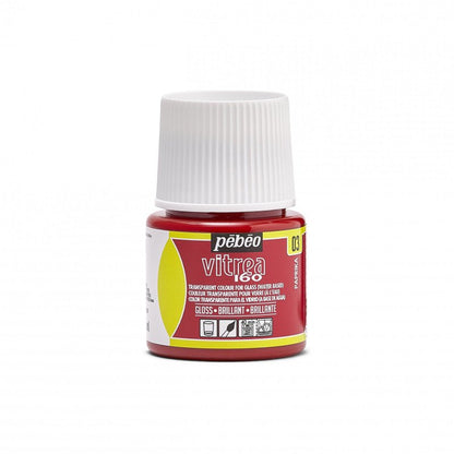 Pebeo Vitrea 160 Glasfarbe 45 ml Glanzend - 03 - Paprikarot